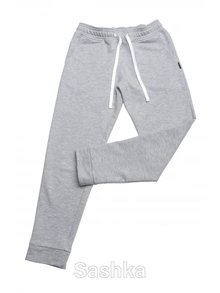 Джогери для дівчинкі Sashka світло-сірий меланж, розмір 116-146